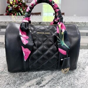 Michael Kors Black Quilted Handbag